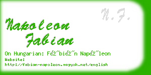 napoleon fabian business card